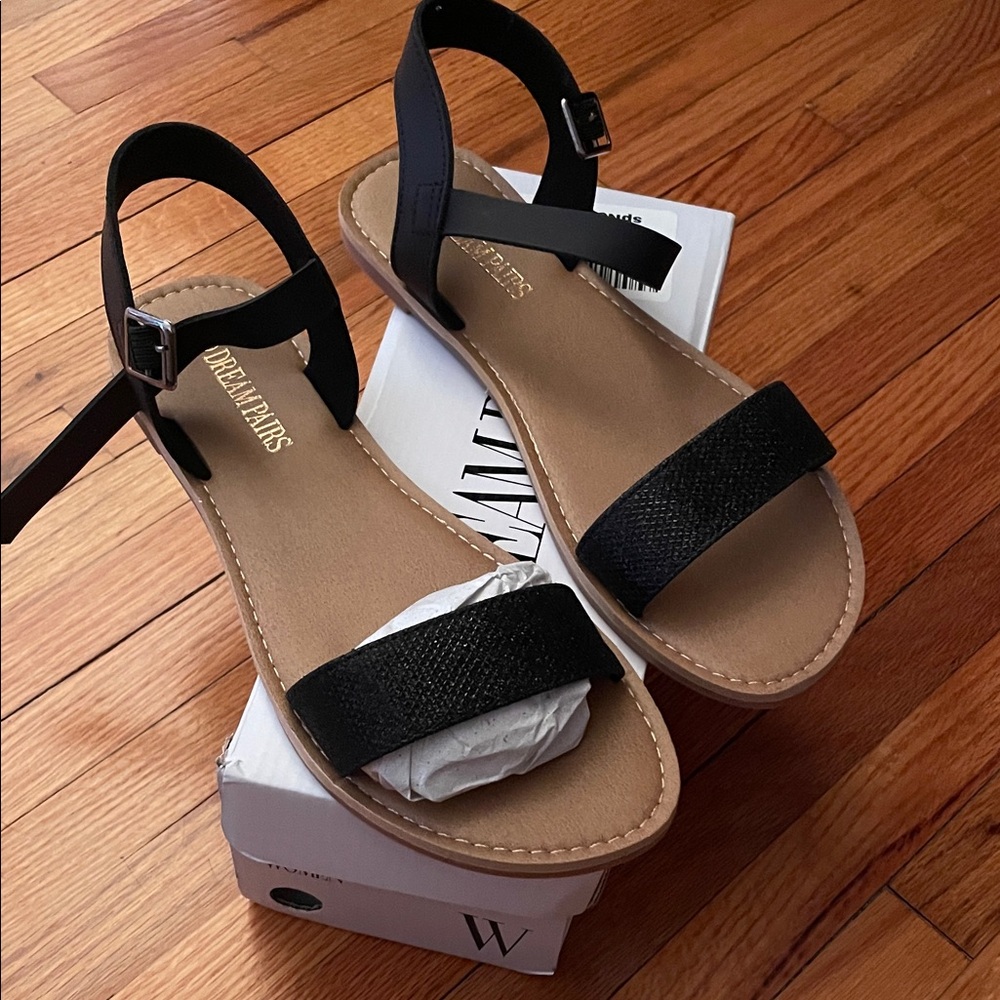 Dream Pairs Black Women's Sandals sz 9